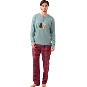 Pigiama uomo caldo cotone articolo natale. Noidinotte