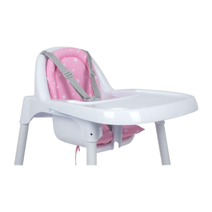 Coussin de chaise bébé Rose Etoile