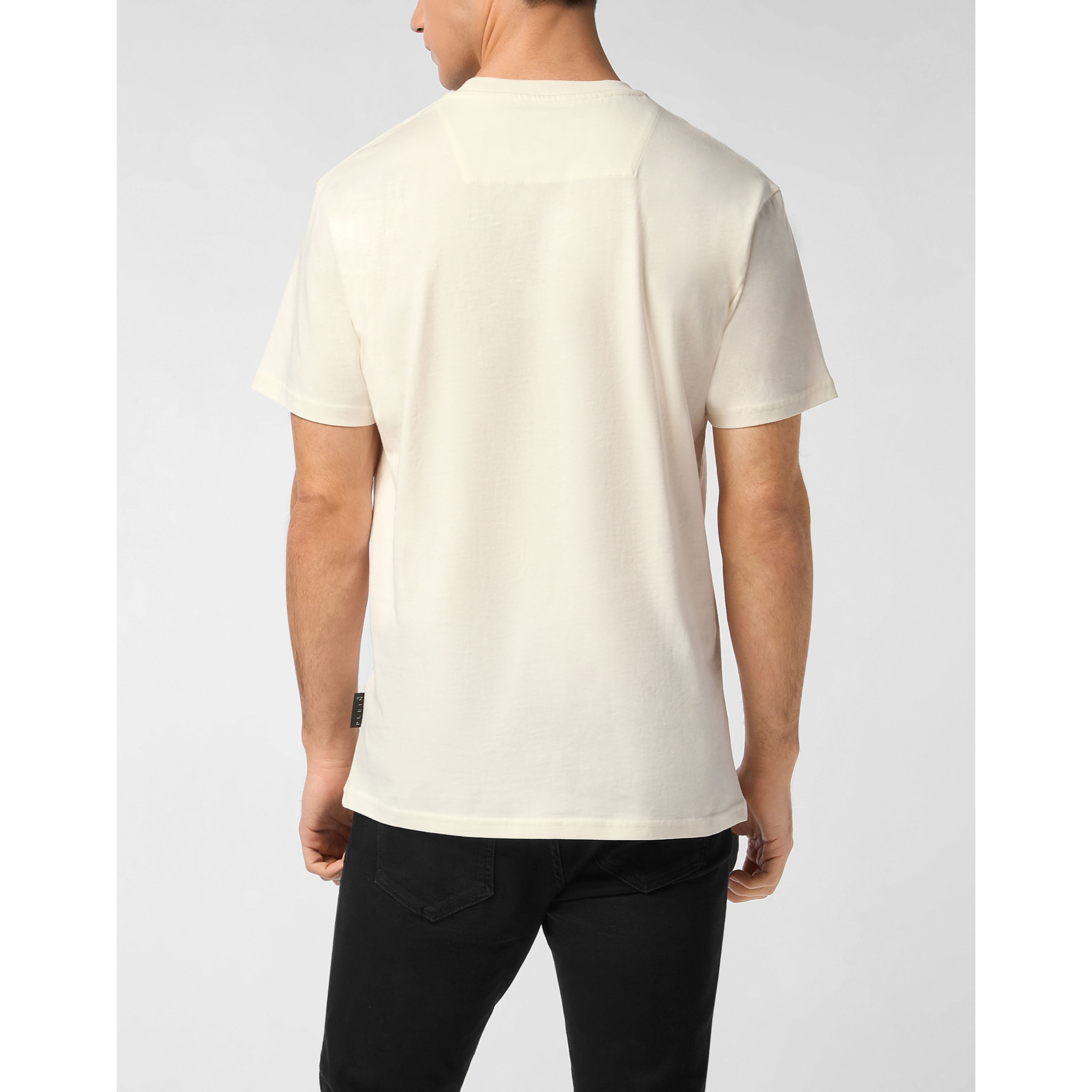 PHILIPP PLEIN Camiseta de cuello redondo y manga corta STARS