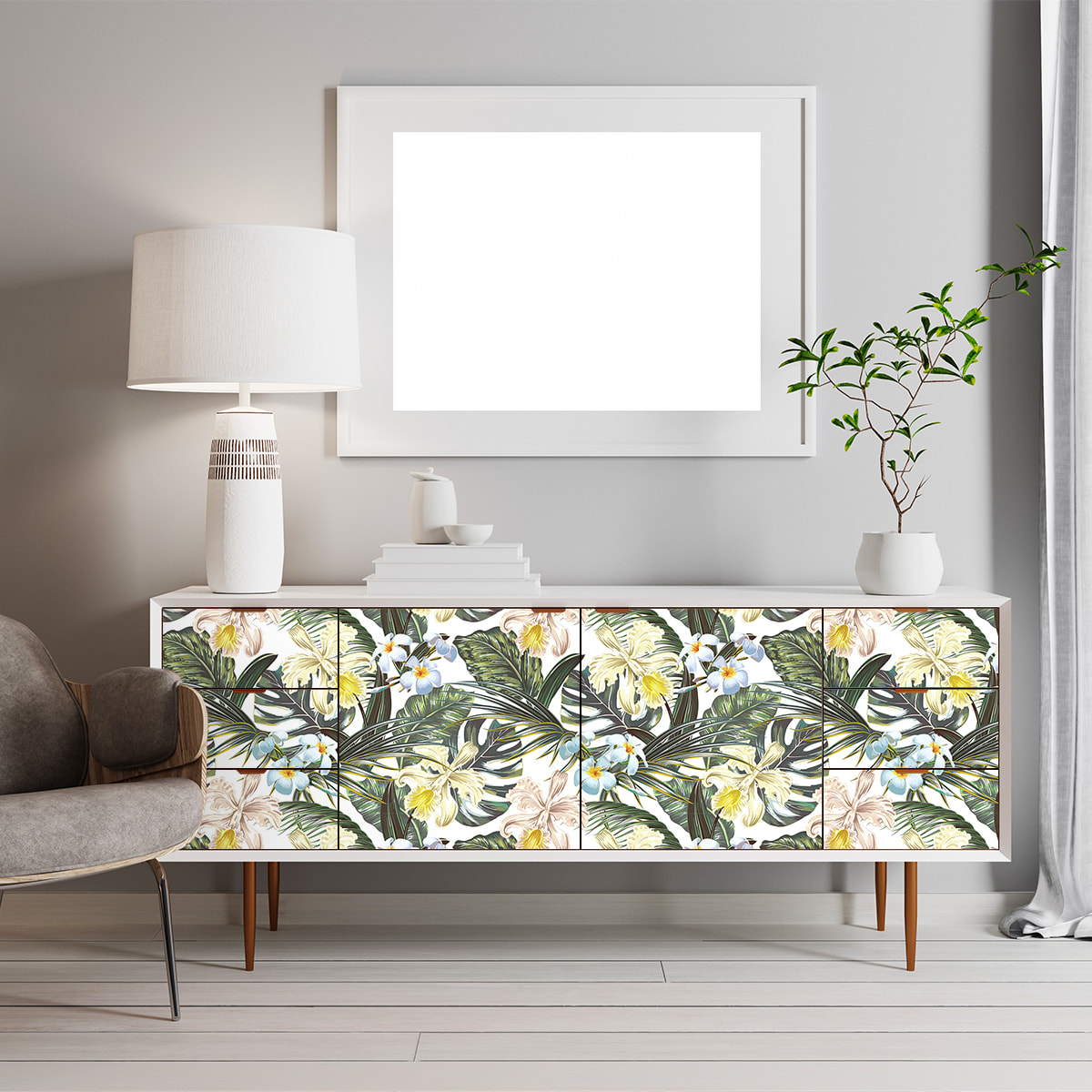 Sticker meuble tropical cucuta 40 x 60 cm