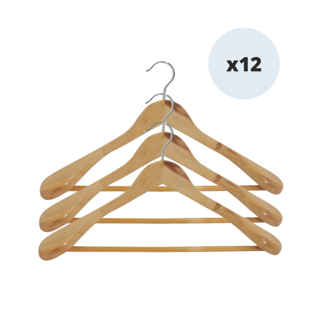 MSV Lot de 12 Cintres Bois Special Veste