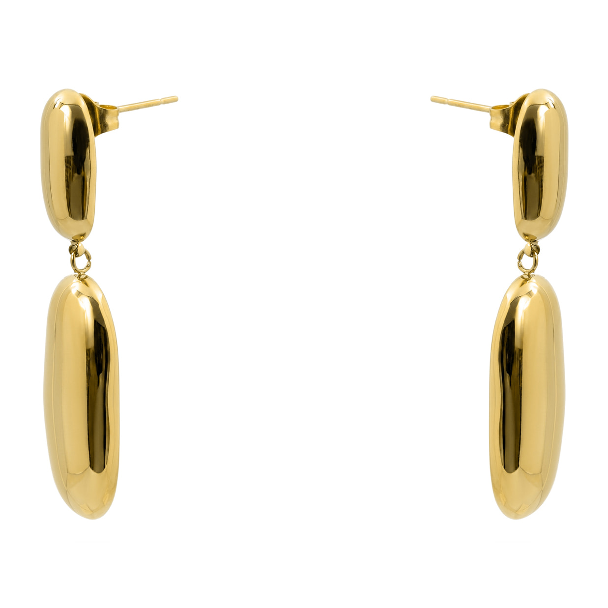 Pendientes Myshi acabado oro amarillo 18k