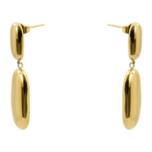 Pendientes Myshi acabado oro amarillo 18k