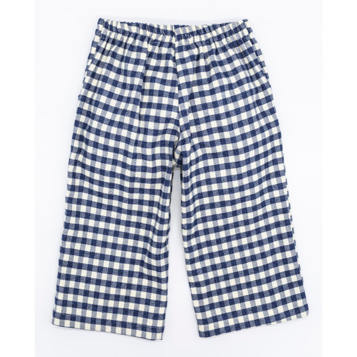 PANTALÓN TWILL CUADRO VICHY AZUL