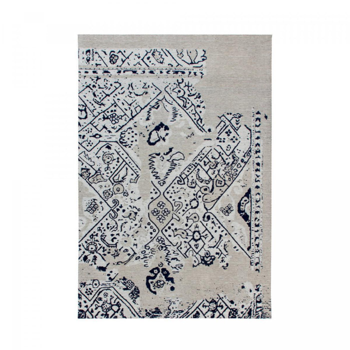 Tapis kilim fait à la main en coton motif géométrique NACU