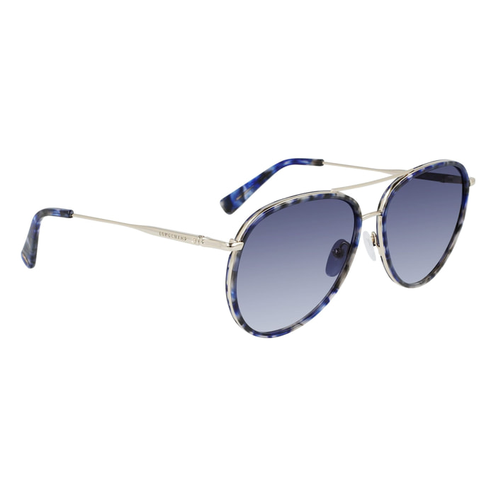 Longchamp - lunettes de soleil - doré - Couleur des verres : violet - indice solaire : cat. 2