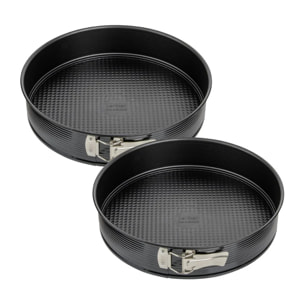 Ensemble de 2 Moules à manqué à charnière 24 cm Zenker Black Metallic