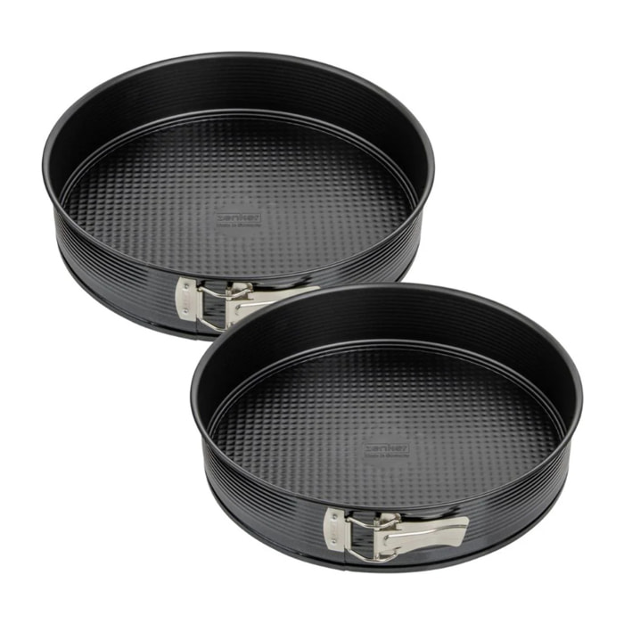 Ensemble de 2 Moules à manqué à charnière 24 cm Zenker Black Metallic