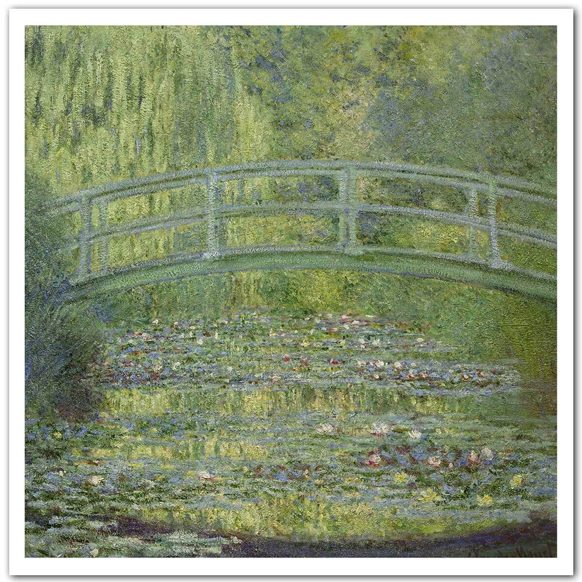 Poster Le pont japonais - Claude Monet Affiche seule