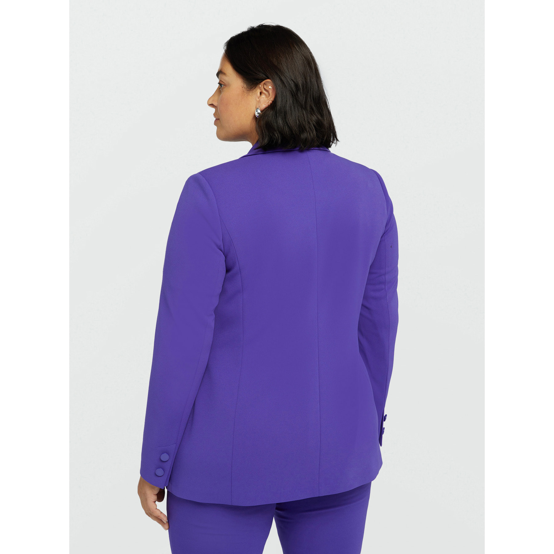 Fiorella Rubino - Blazer con bolsillos de parche - Violeta