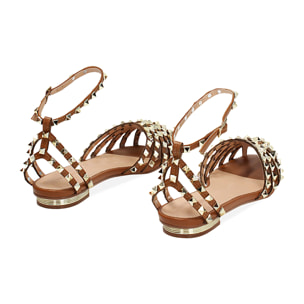 Ballerine slingback donna cognac