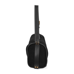 Borsa a spalla da donna Made in Italy - Valoria Chic - Pelle scamosciata - 35.0 x 14.0 x 10.0 cm