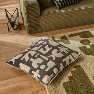 Coussin de sol Nyero carré 80x80cm vert