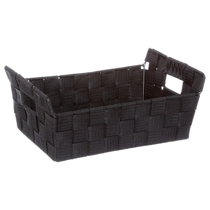 Panier de rangement bisauté Noir Lise