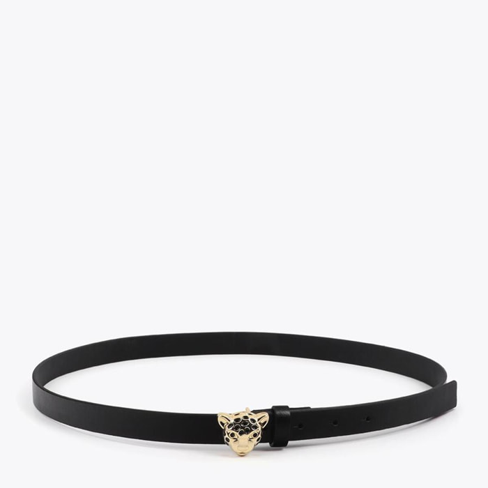 Cintura con fibbia leopardata personalizzata