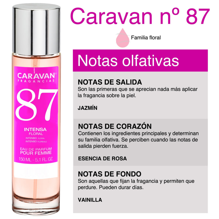 Caravan fragancias set de 3 frascos perfume de mujer nº87, de 150 ml
