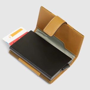 Piquadro Portacarte di credito in metallo con protezione RFID