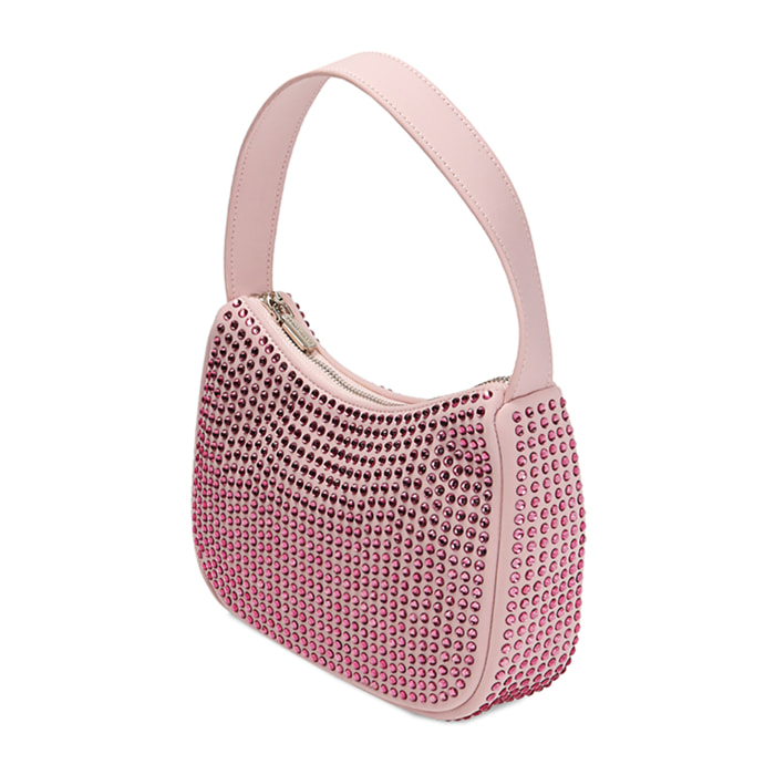 Mini-bag rosa con strass