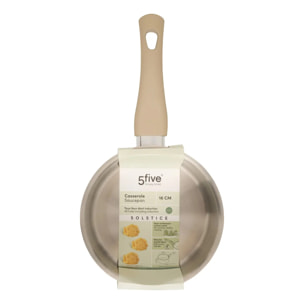 Casserole Solstice D16cm aluminium beige