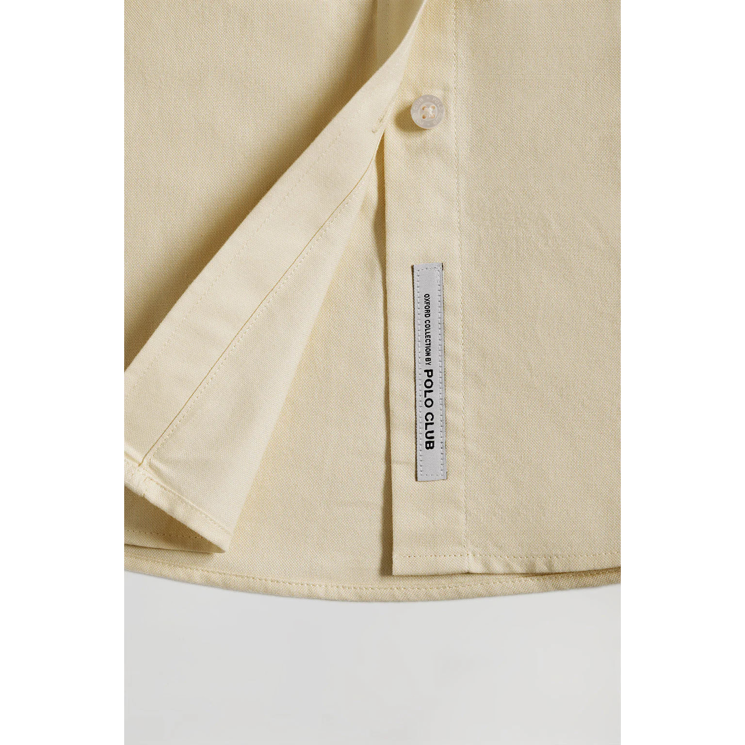 Camisa Oxford Regular fit amarillo con logo Rigby Go