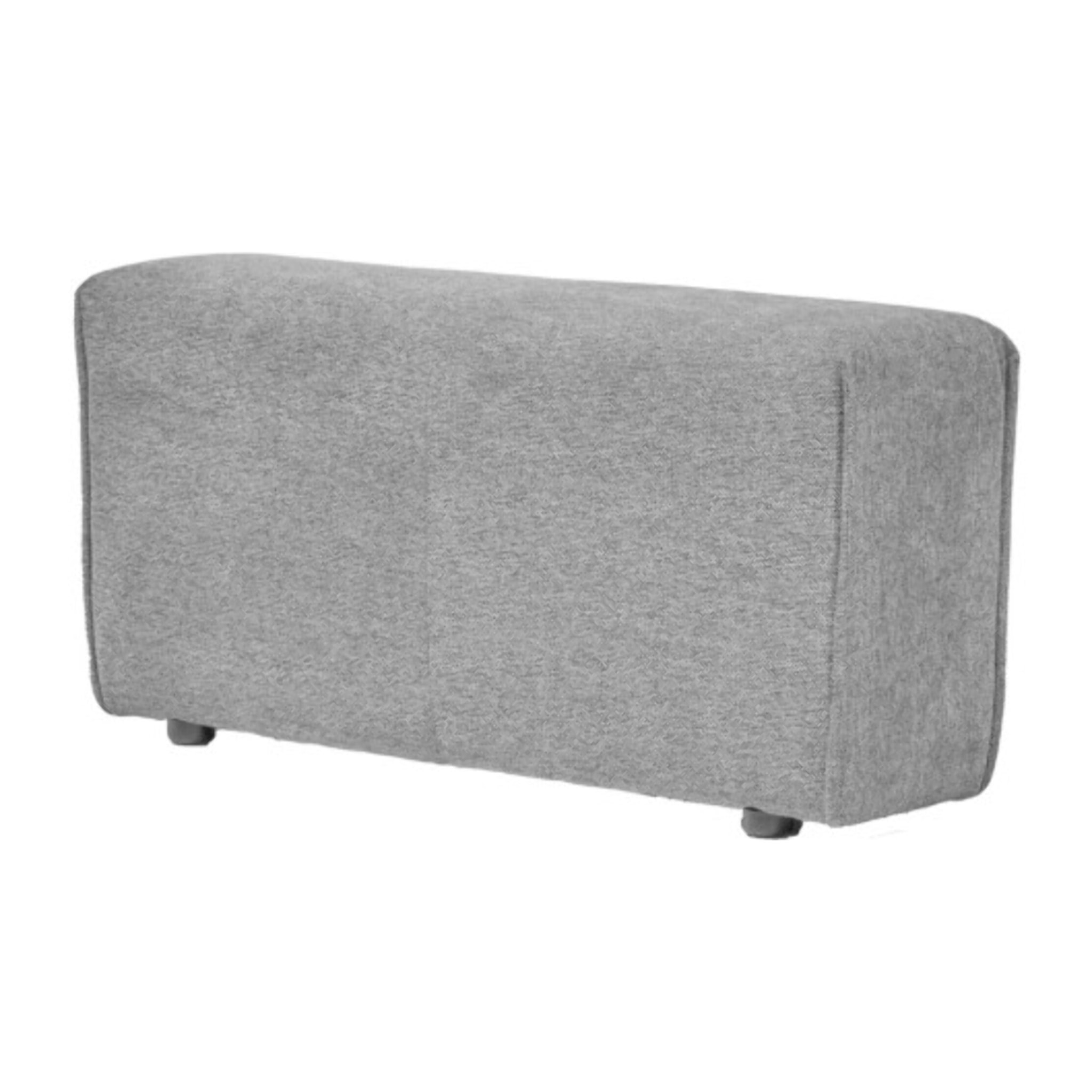 Accoudoir en tissu gris pour canapé modulable - FINN