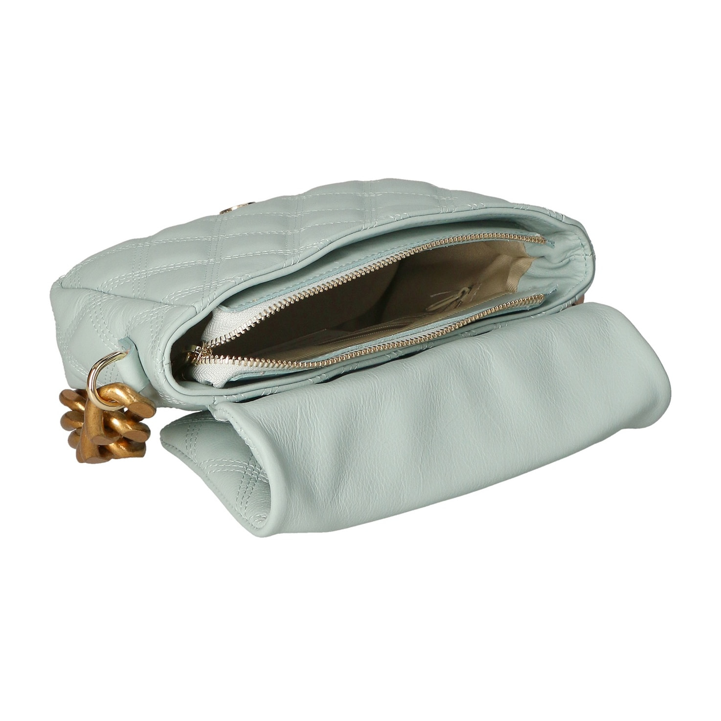 Borsa a mano da donna - Modello Adriana - Vera pelle - 20.0 x 14.0 x 6.5 cm