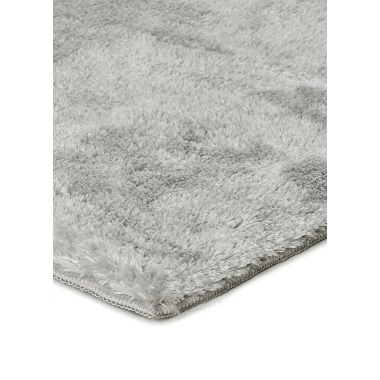 ROMA Alfombra lisa de pelo alto plata, varias medidas disponibles