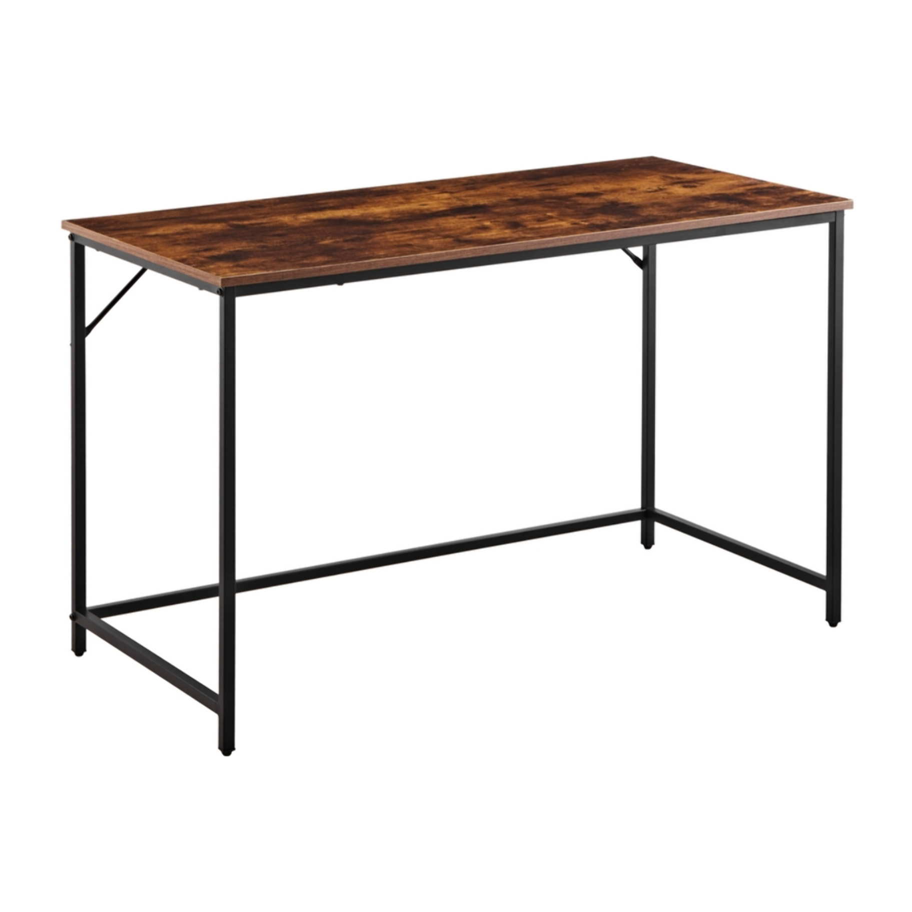 Scrivania industrial pieghevole 120x60x75 cm con top in legno - Tyler