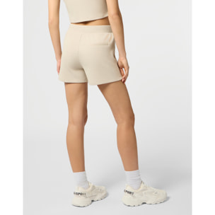 PLEIN SPORT Ribbed Loose Fit Shorts Scratch