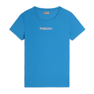 T-shirt regular in tessuto tecnico leggero