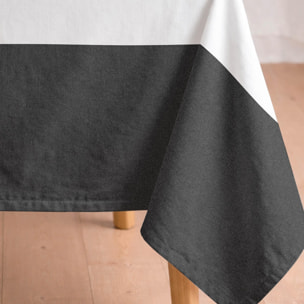 Nappe anti-taches LYON NOIR - en 100 % coton