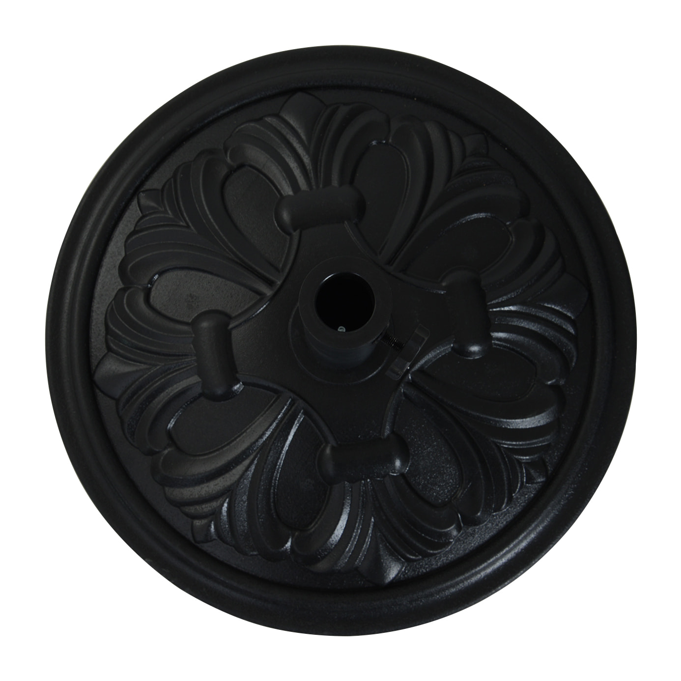 Soporte De Sombrilla Redondo Universal 48x34cm Negro