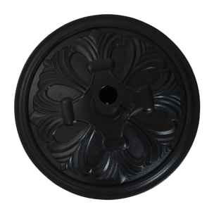 Soporte De Sombrilla Redondo Universal 48x34cm Negro