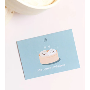 Postal "Me tienes Embobao"