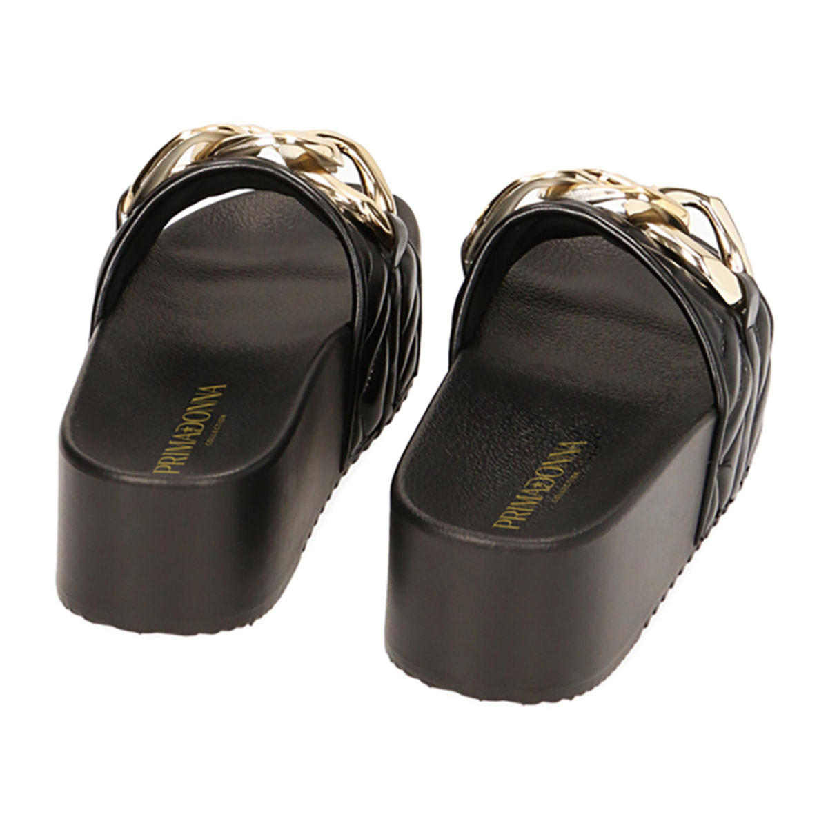 Ciabatte mare nere, suola 5 cm