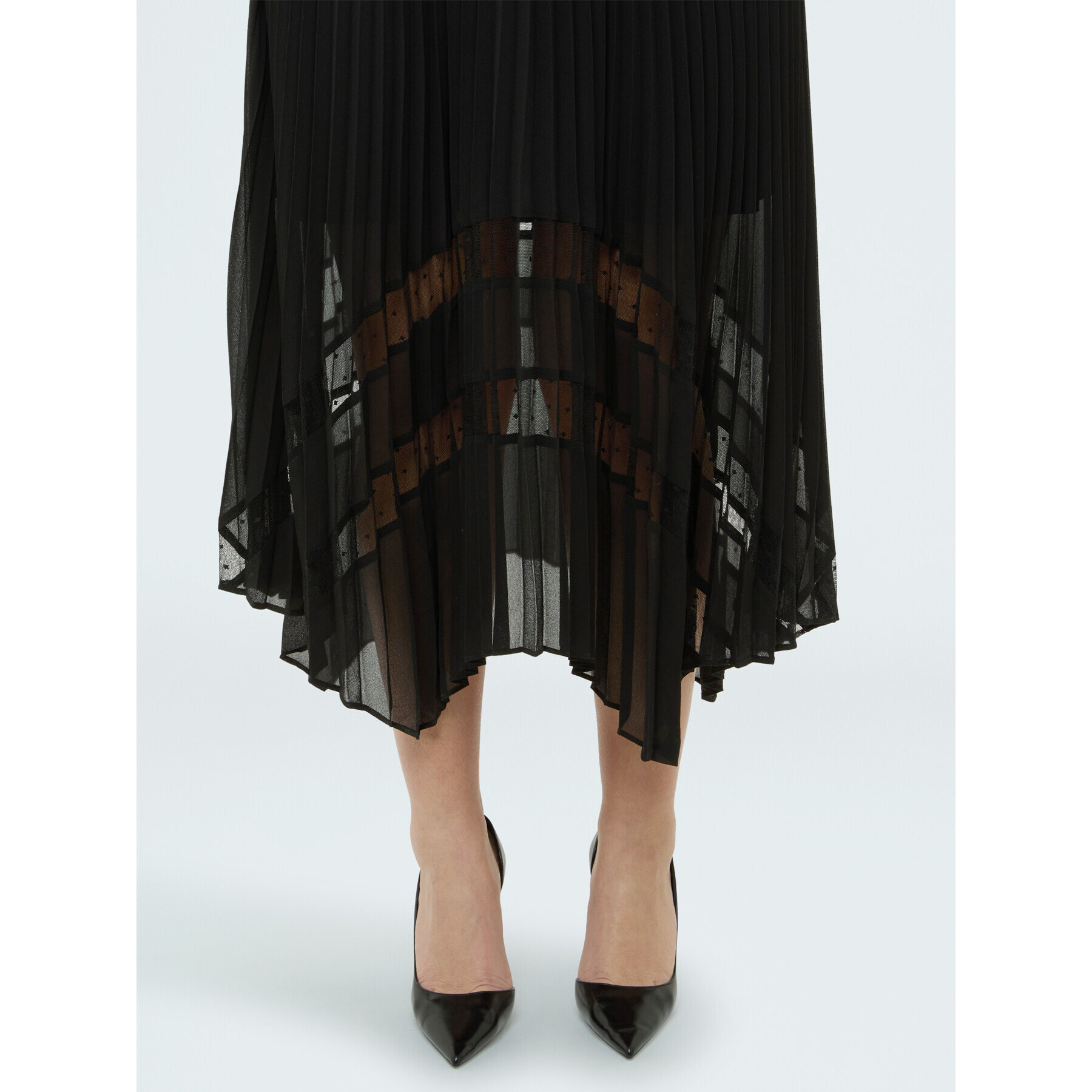 Fiorella Rubino - Vestido DREAM en georgette plisado - Negro