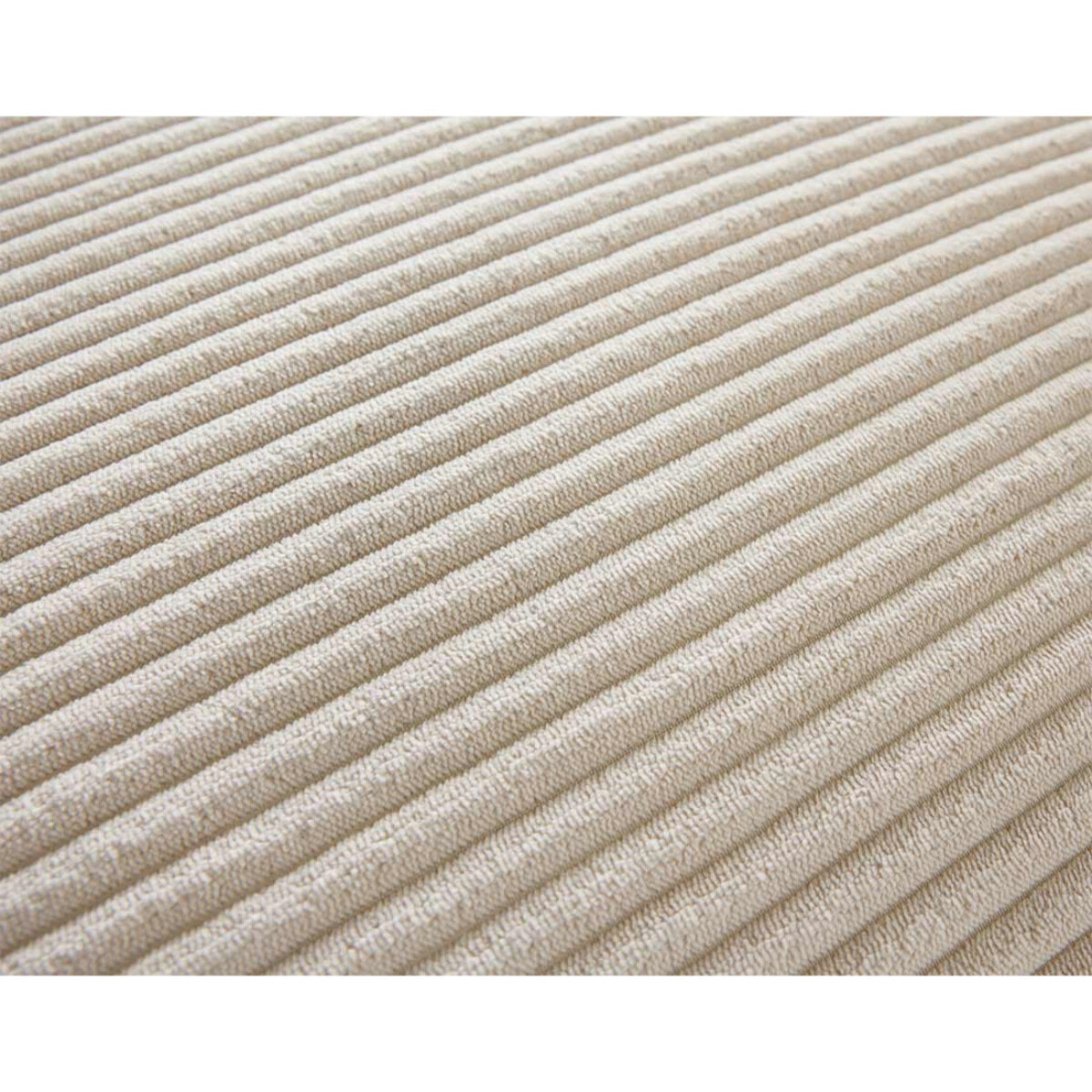 Garance - canapé modulable d'angle gauche - 8 places - en velours côtelé - Beige