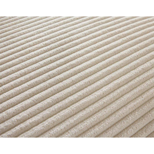 Garance - canapé modulable d'angle gauche - 8 places - en velours côtelé - Beige