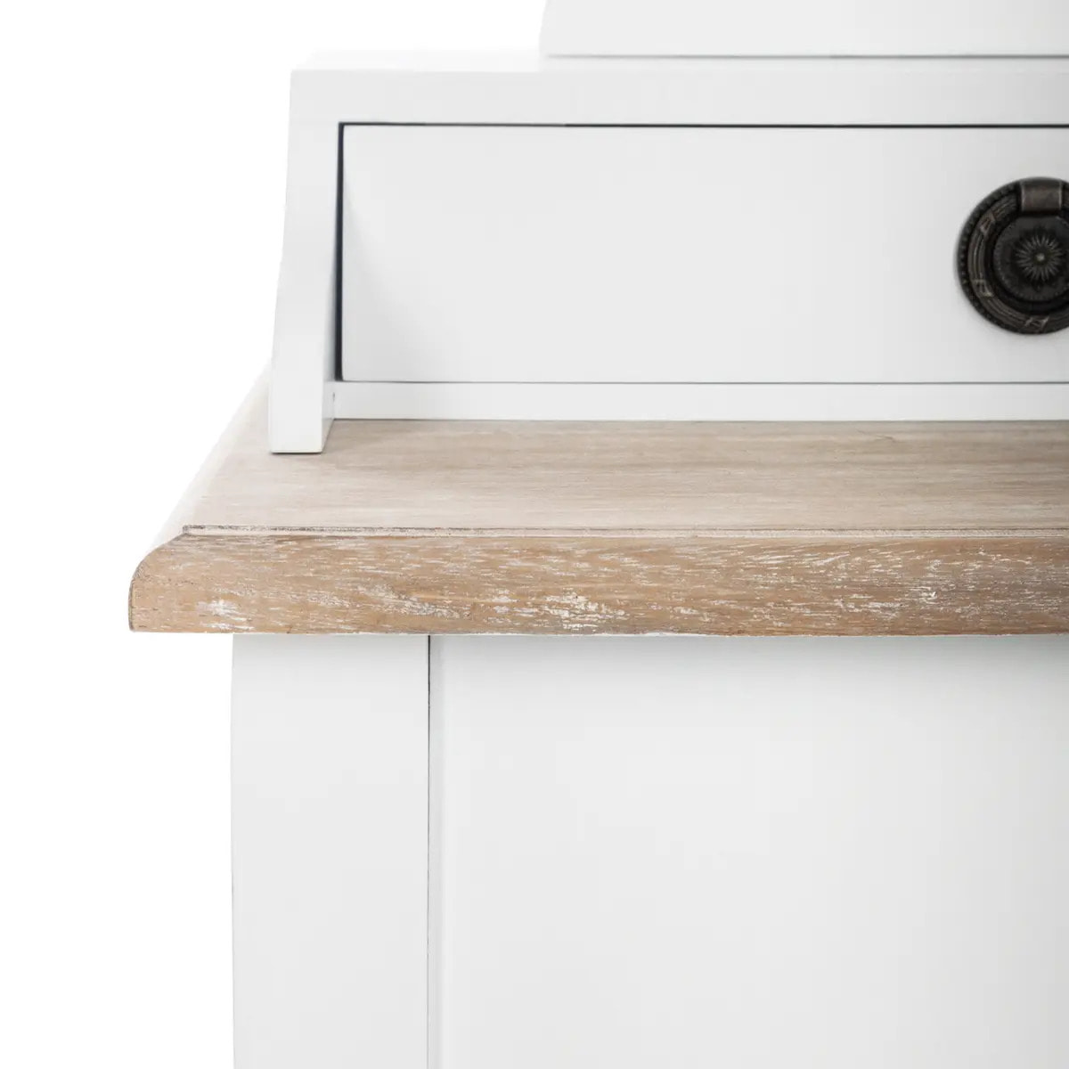Coiffeuse "Chrysa" blanc 3 tiroirs