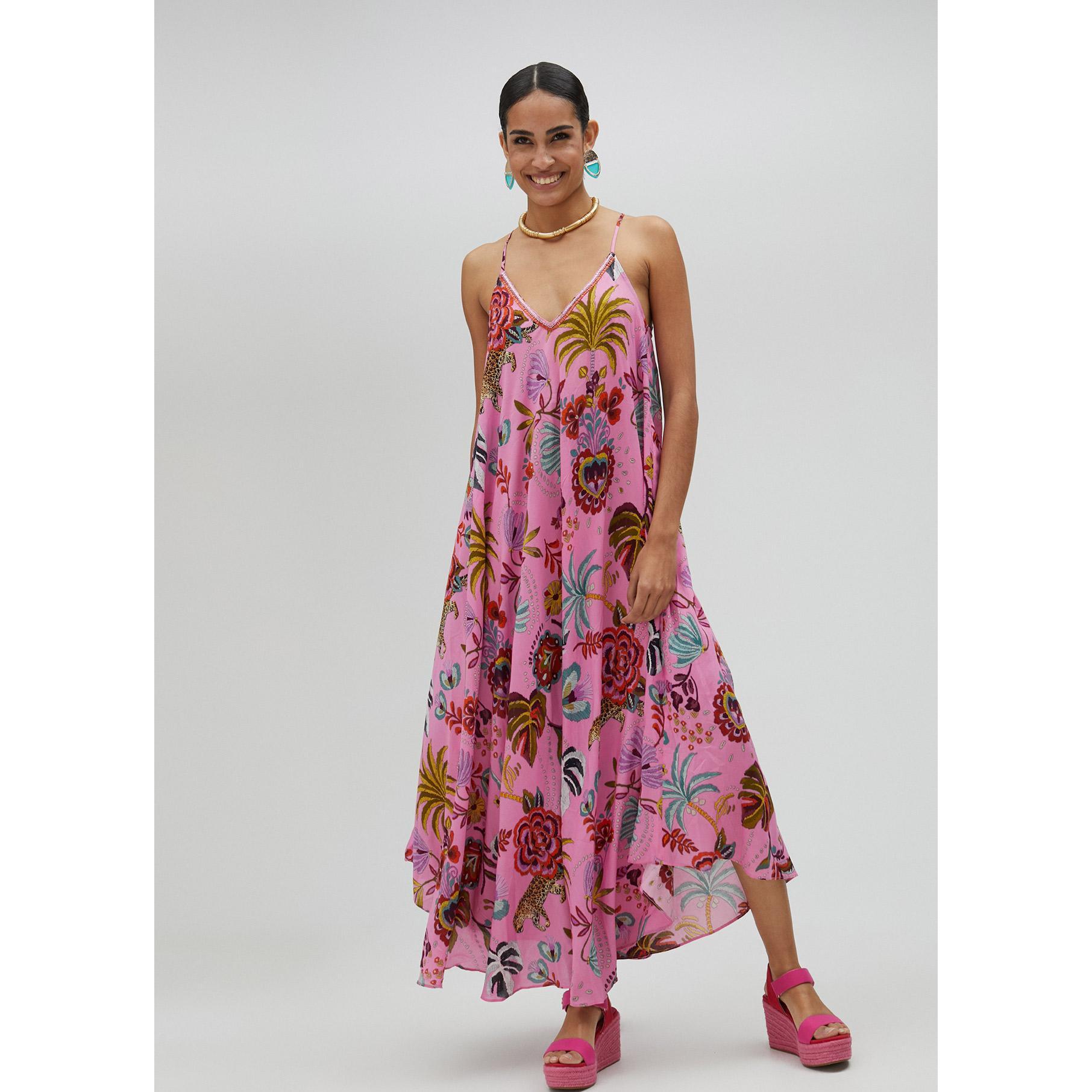 Vestito lungo con stampa