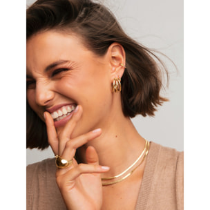 Orecchino Triple Placcato Oro