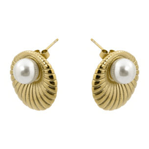 Pendientes Liusah acabado oro amarillo 18k