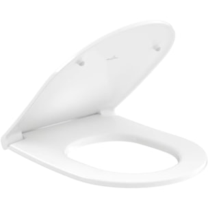 Cuvette WC suspendu sans bride VILLEROY & BOCH Universo TwistFlush avec abattant frein de chute blanc ceramicplus
