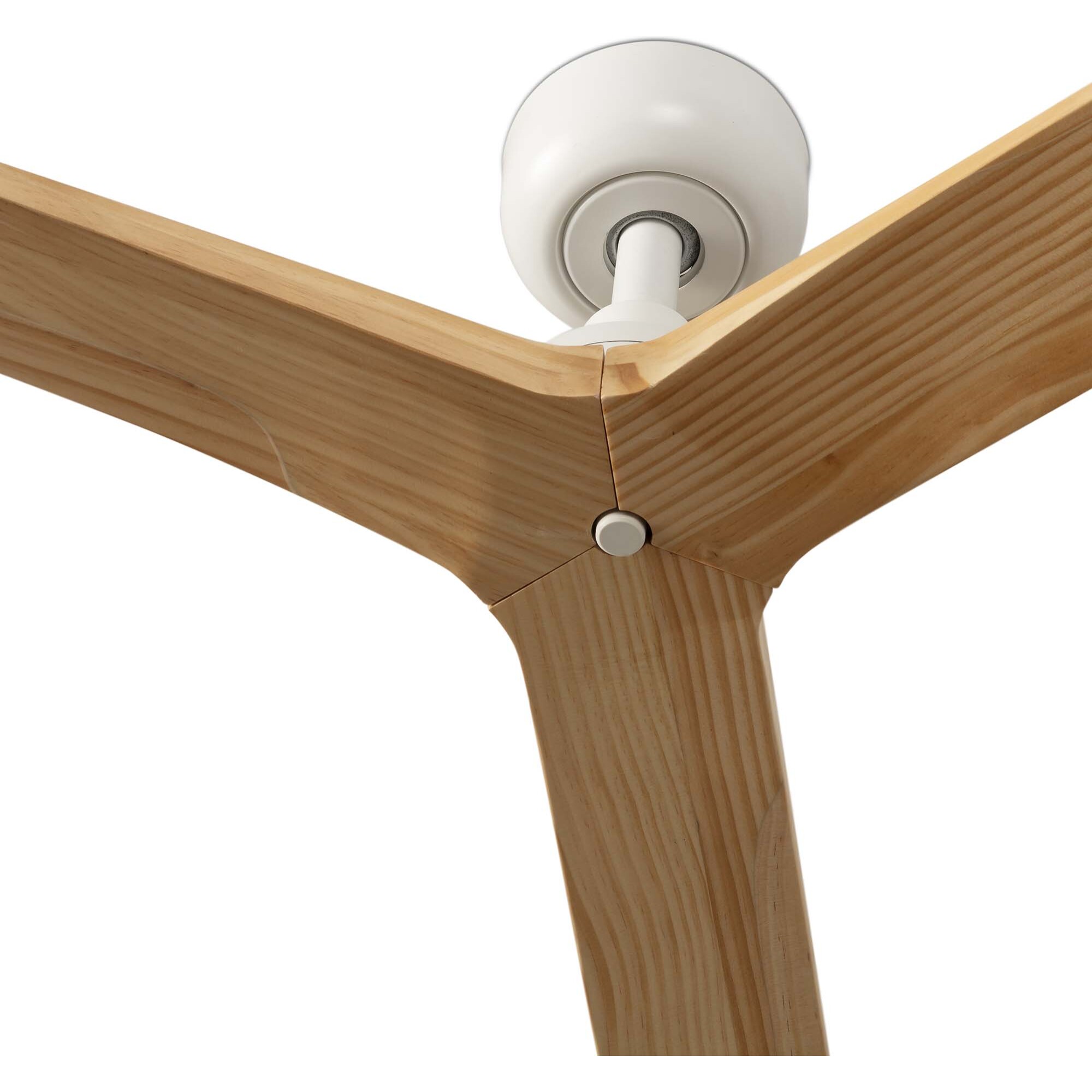KLIM S Ventilateur de plafond blanc/bois chêne TUYA