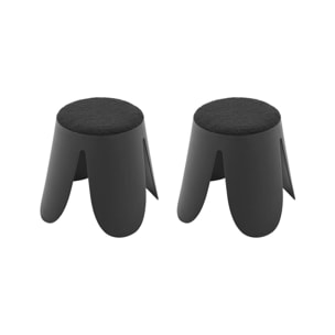 Tabouret empilable enfant bouclette texturée (lot de 2) NIKI KIDS
