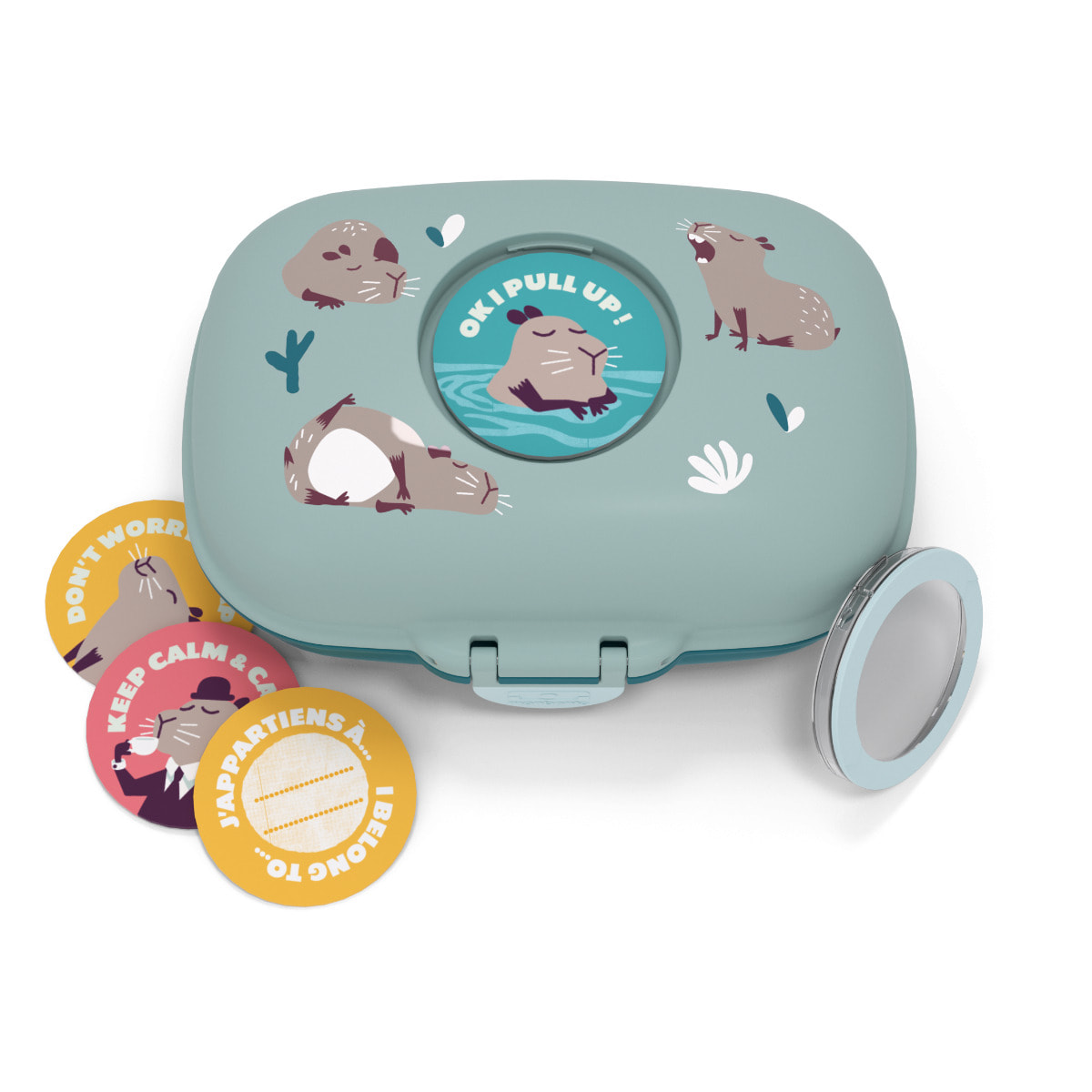 Boîte à goûter enfant Gram 600ml Bleu Capybara