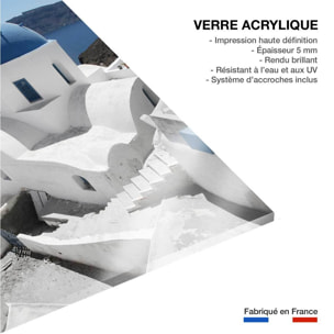 Tableau dôme bleu santorin Tableau plexiglas