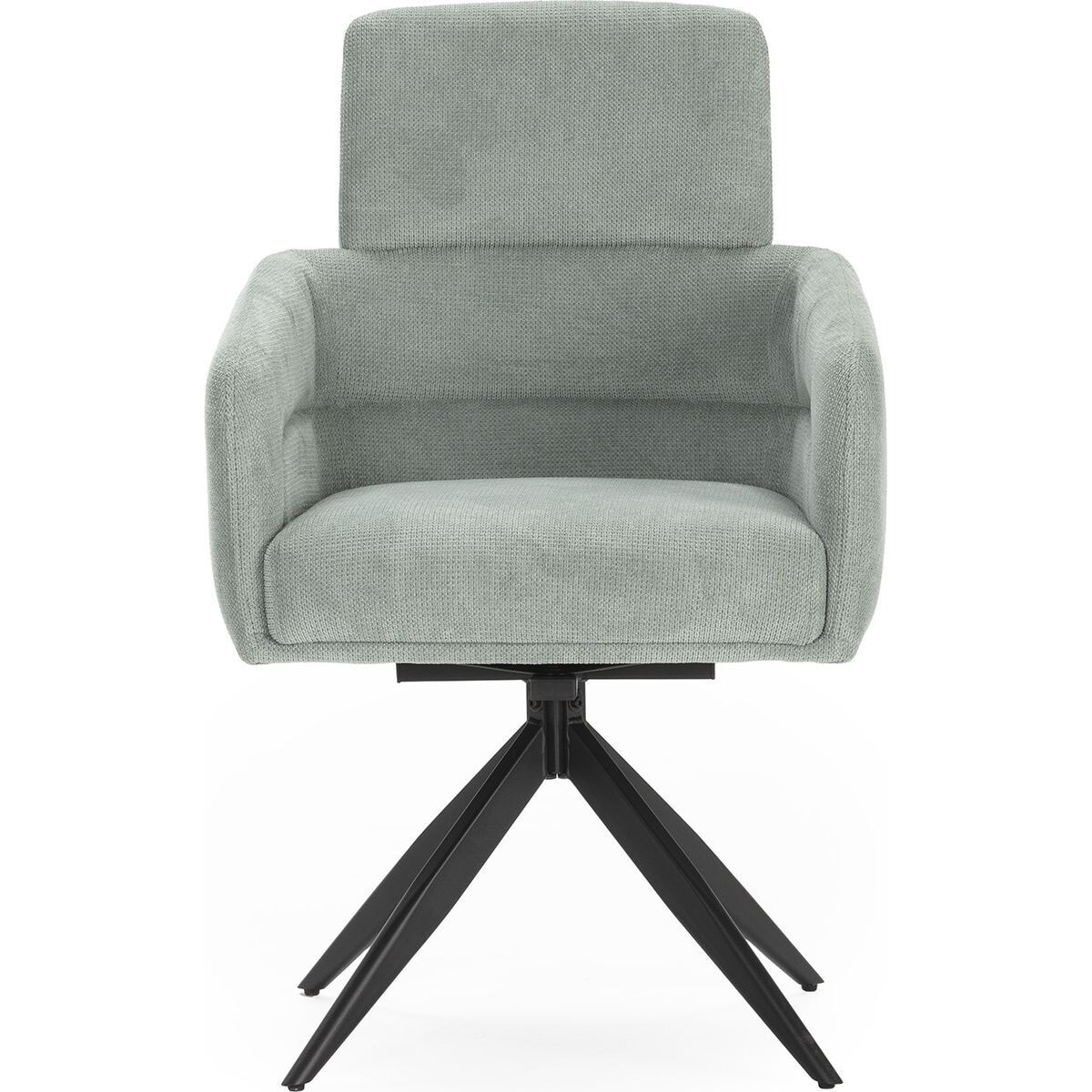 Lot de 2 fauteuils pivotants en tissu - ALVAR