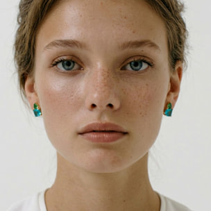 Pendientes Ilkan acabado oro amarillo 18k