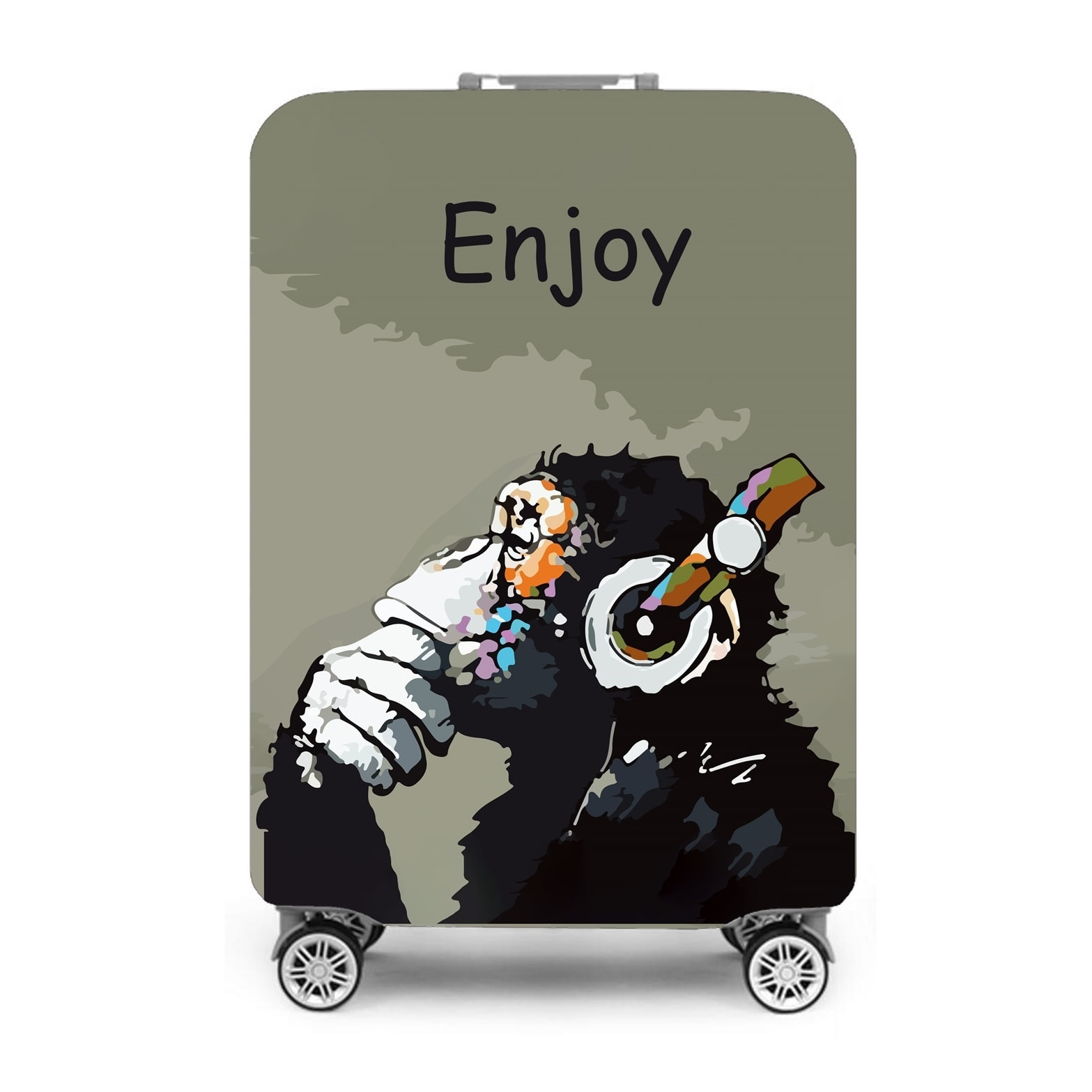 Funda protectora 'enjoy' para maleta reutilizable con cremallera